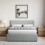 Vida Designs (King Size, Light Grey Linen) Veronica Ottoman Bed Frame Bedroom Storage UKFR 5