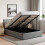 Vida Designs (King Size, Light Grey Linen) Veronica Ottoman Bed Frame Bedroom Storage UKFR 3
