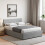 Vida Designs (King Size, Light Grey Linen) Veronica Ottoman Bed Frame Bedroom Storage UKFR 2