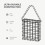 Xhegex suet bird feeder black iron cage 1 pack 5