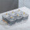 Dried Fruit Snack Serving Platter Appetizer Serving Tray Multipurpose 6 Bowls Divided Serving Bowls,Transparent-Gray 7