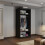 (90cm, Black) Houston Sliding Mirrored Wardrobe 3