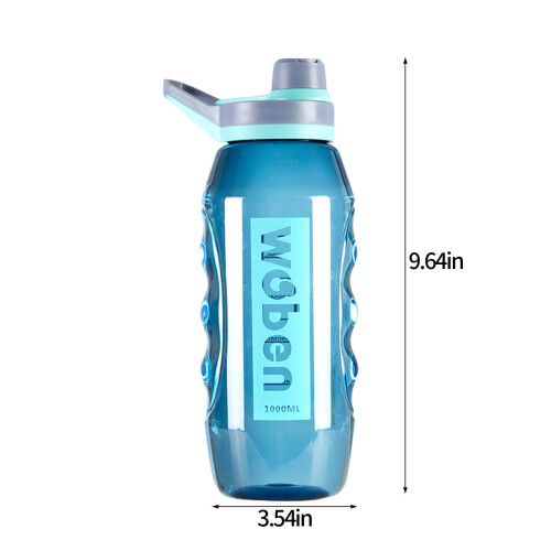 Grote lekvrije sportwaterfles met afsluitbare deksel. 2