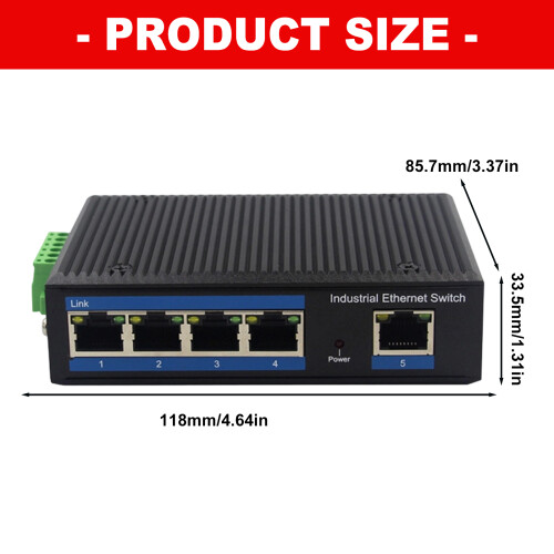 Commutateur Fast Ethernet à 5 ports avec protections 2