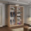 (150cm, Oak) Mirrored Sliding Door Wardrobe 4