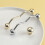 Bright Chrome Cabinet Knobs Set, Durable Zinc Alloy Round Drawer Pulls, 4Piece Modern Handles 5