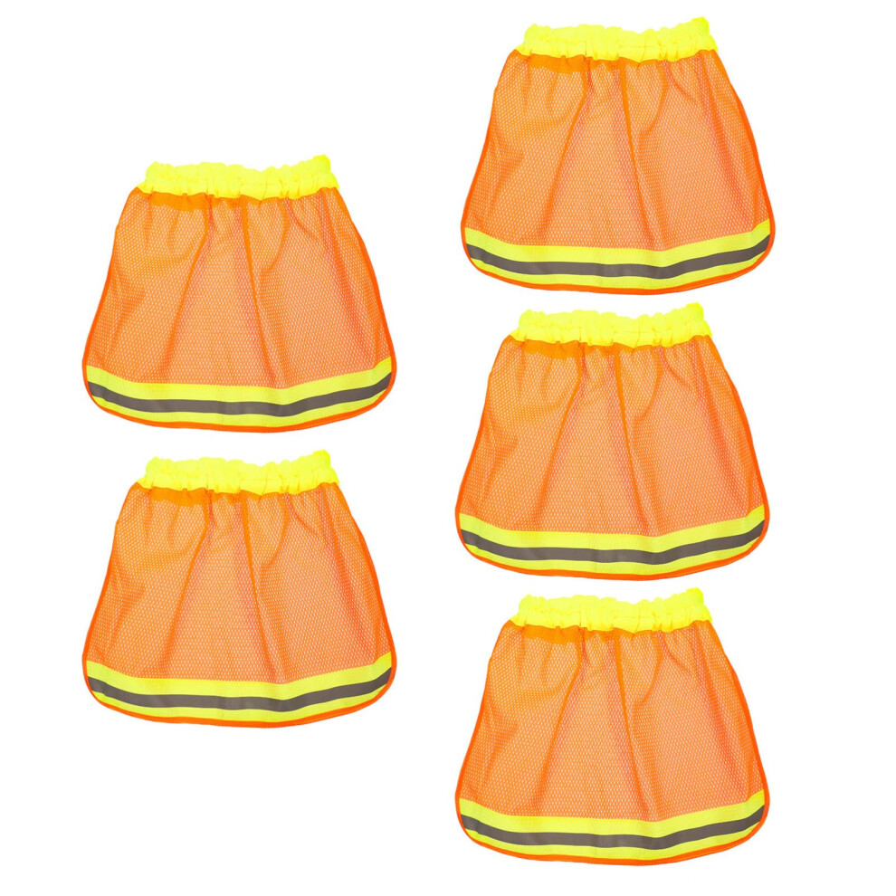 5Pcs Hard Hat Sun Shade With Reflective Neck Shield, Breathable Mesh Visibility Sun Protection Cover 9310869674160