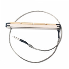 Four String Acoustic Bass Piezo Pickup  Sensitivity Clear Amplification Natural Wood Design