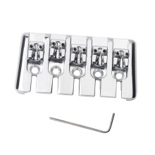 Silver Guitar Bridge Saddle Replacement Set for Ukulele and Guitar, Easy Installation, Reliable Fit