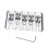 Silver Guitar Bridge Saddle Replacement Set for Ukulele and Guitar, Easy Installation, Reliable Fit 1