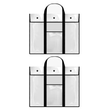 Black Art Portfolio Bag Set with Durable Handle for Secure Poster Storage and Professional Finish