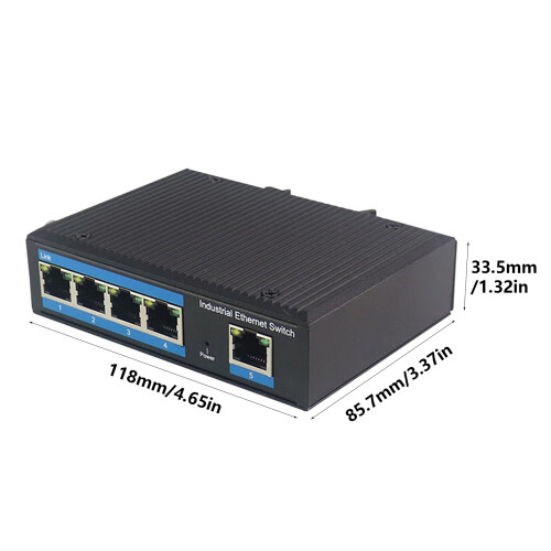 Quiet 5 Port Gigabit Networking Switcher Energy Saving Design 2