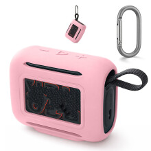 (Pink) Silikon Schutzhülle kompatibel mit JBL Go 5 Bluetooth Lautsprecher