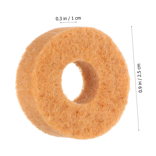 20 Pack Drum Cymbal Felt Pads with Scratch Protection for Stable Performance and Random Colors 2