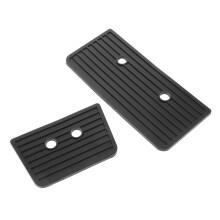 2pcs Drum Pedal Mat Anti Slip Rubber Pad for Bass Drum Kick Stability and Floor Protection