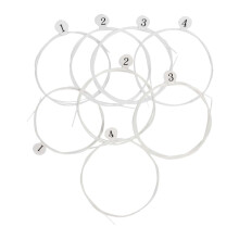 8PCS Soprano Ukulele Strings Set, Durable Replacement for Clear Bright Tone and Easy Installation