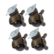 4pcs Caster Wheels with Brakes, Stem Furniture Replacement Casters, 360 Swivel Lock, Smooth Rolling