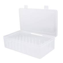 84Slot Large Capacity Thread Storage Box Set, Clear Durable Plastic Sewing Organizer for Embroidery and Crafts