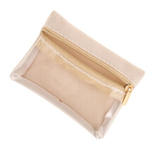Travel Jewelry Organizer Bag for Women, Compact Storage Pouch with Secure Zipper Pockets for Earrings Rings Bracelets