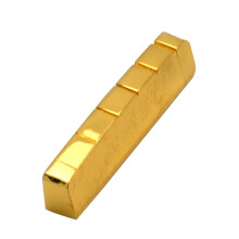 Brass Guitar Nut Saddle Replacement for Folk Acoustic Guitar, Durable Brass Build with Enhanced Tone Sustain