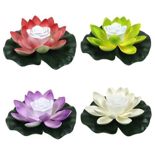 Φώτα πισίνας Lotus Design, ατμοσφαιρικός φωτισμός για λίμνες και κήπους με ρεαλιστικό