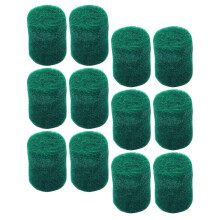 12Pcs Green Saxophone Felt Pads 8x11mm Noise Reduction Key Felt Cushions for Smooth Saxophone