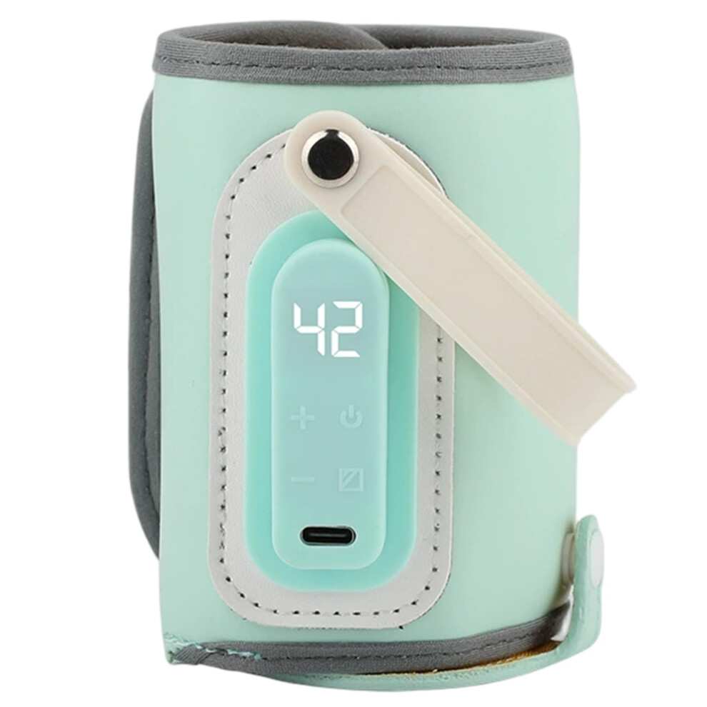 Portable Baby Bottle Warmer 21W Rechargeable with Adjustable Temperature Control and Digital Display