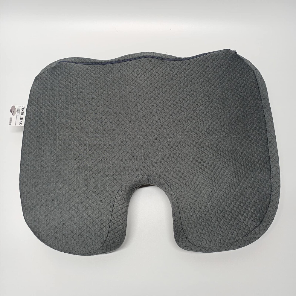 Car Seat Cushion With Memory Foam Ergonomic Spine Support, Nonslip Base For Office Chair And Car 9351714891875