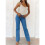 Canotte da Donna con Scollo A U, Modello 2025, Aderenti, Morbide e Basiche Albicocca L 2