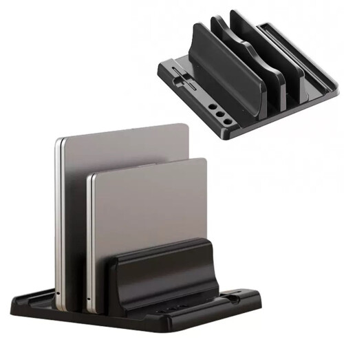Verticale laptopstandaard, verstelbaar,-Witte enkele opening 2