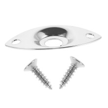Stylish CatShaped Guitar Jack Plate Set for Bass Guitar Output Socket Cover, Durable and Easy Installation