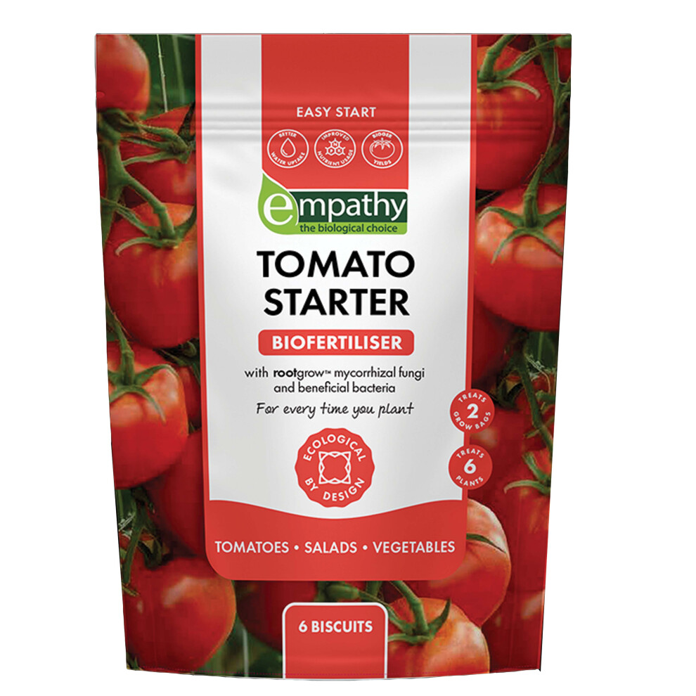 Empathy Tomato Starter Biofertiliser 6 Biscuits With Rootgrow Fungi Nutrients