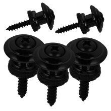 5pcs Metal Guitar Strap Locks Replacement Buttons for Acoustic Electric Bass Guitars Secure Durable Connection