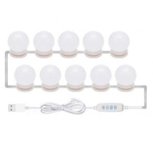 Radiant Beauty, Kit de Iluminação LED de Espectro Total para Maquiagem, Altura Ajustável para Decoração em Banheiros, Penteadeiras, Camarins ou