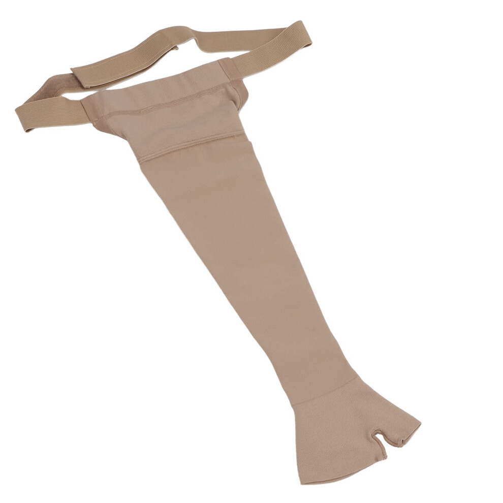 Lymphedema Compression Arm Sleeve 2332mmHg, Breathable Post Mastectomy Support with Thumb Opening