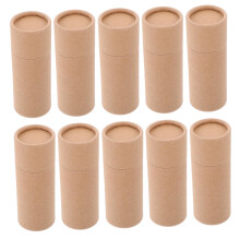 10pcs Kraft Paper Tubes for Tea Candy and Crafts, EcoFriendly Gift Packaging Boxes