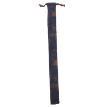 Blue Cotton Bamboo Flute Pouch with Scratch‑Resistant Protection, Lightweight Dust‑Proof Carry Bag