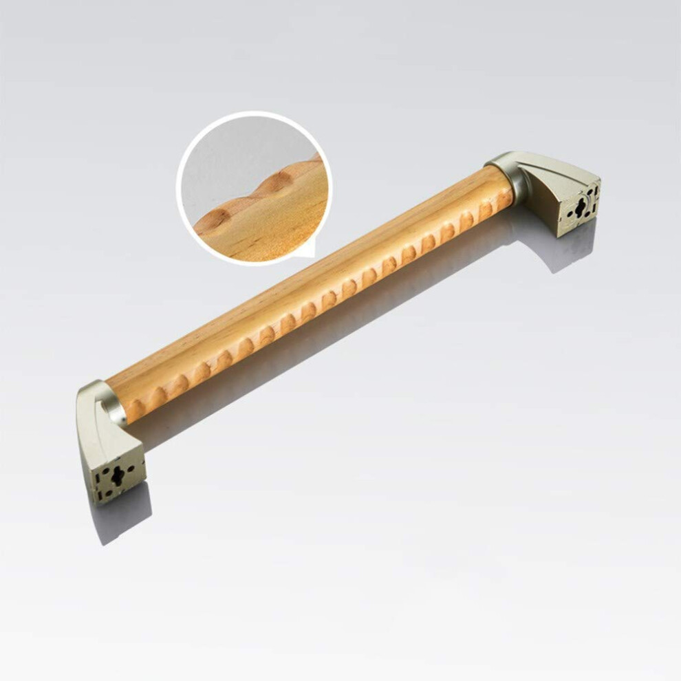 54cm Waterproof Wooden Bathroom Grab Bar with AntiSlip Safety Handrail for Elderly and Shower Use