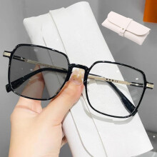 Women's Photochromism Multiple Purposes Reading Glasses, Progressive Multifocal Square Sunglasses