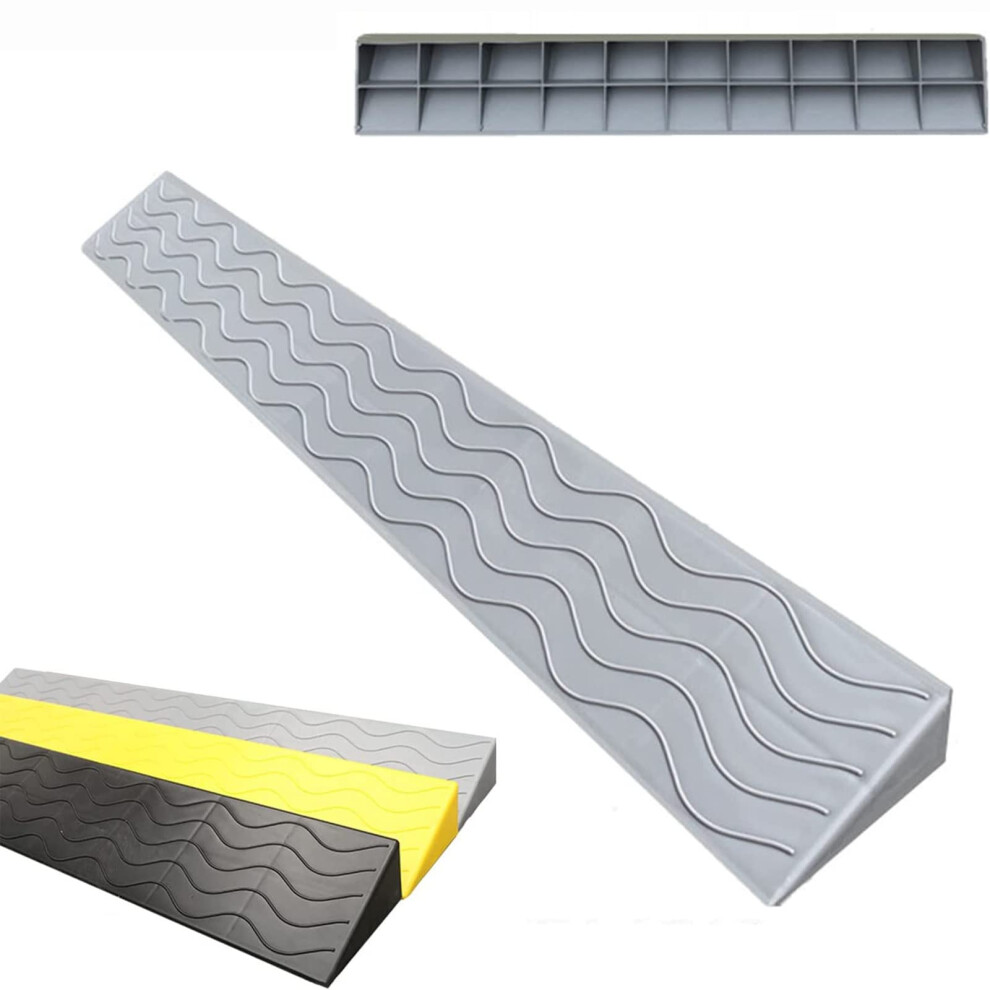 Threshold Ramp for Doorways 39.4x3.9x1.2in Smooth Transition Wheelchair Friendly Indoor Outdoor Use