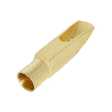 Golden Soprano Saxophone Mouthpiece Metal Design Enhanced Sound Clarity and Comfort for Musicians