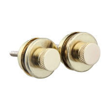 Gold Guitar Strap Buttons and Locks Set 10Pcs Secure Strap Lock Durable Zinc Alloy for Electric Acoustic Guitar Bass
