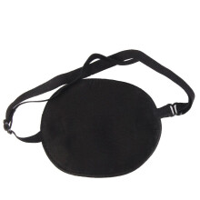 Adjustable Kids Eye Patch Black – Soft Washable Reusable Eye Shield for Comfortable Daily Wear
