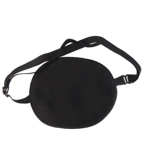 Adjustable Kids Eye Patch Black – Soft Washable Reusable Eye Shield for Comfortable Daily Wear