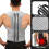 Large Adjustable Back Brace Posture Corrector for Men and Women, Light Grey Shoulder Alignment Support 4