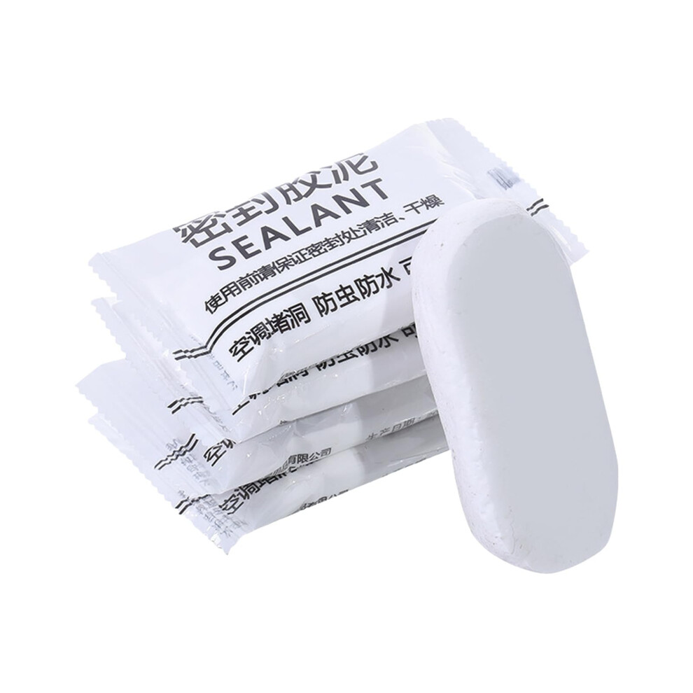 Waterproof Sealant Putty 6Pcs White Mastic Sealant For Wall Hole Filler, Drain Pipe And Ac Gap 9330225669012