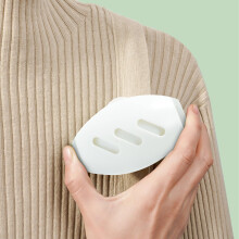 Portable Pet Hair Remover Roller for Clothes and Furniture, Washable Lint Remover Ball (White)