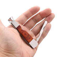 3 in 1 Pipe Tamper Reamer Cleaner Tool, Durable Stainless Steel with Wood Handle for Smoking Pipes