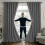 (GREY, 66"x54") Thermal Blackout Eyelet Ring Top Curtains Pair + Tie Back 1