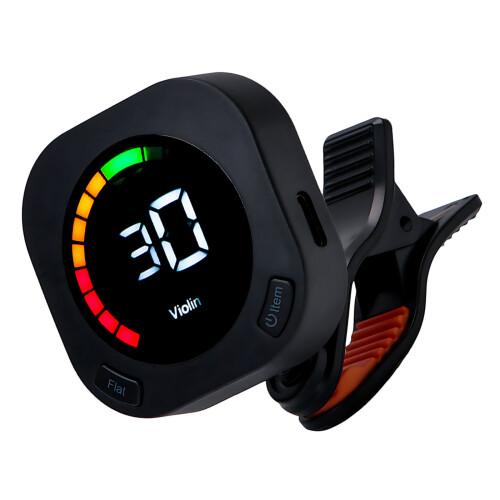 Clip on Guitar Tuner 360 Degree Rotating-Black Battery type